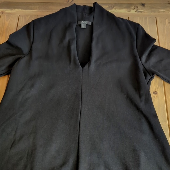 COS Women’s Long Sleeve Black Tunic Top Mini Dress - Picture 5 of 13